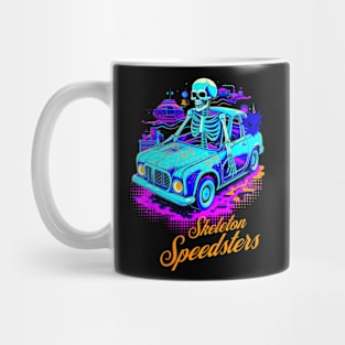 Skeleton Speedsters Halloween Mug